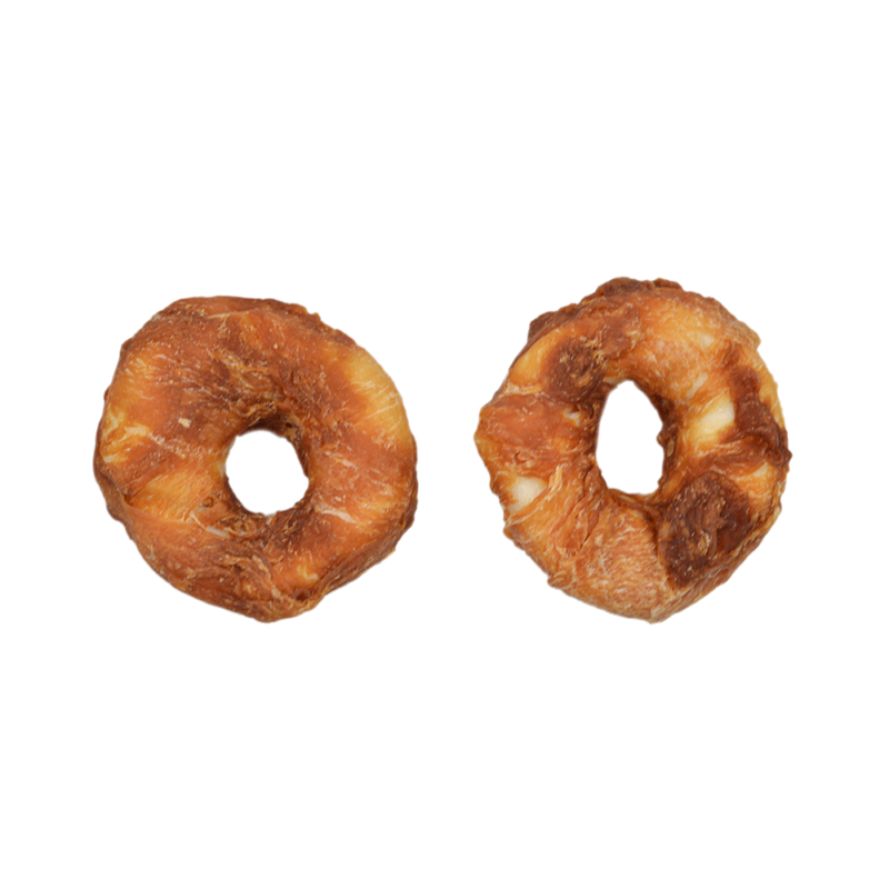 dougnut snack with meat cover