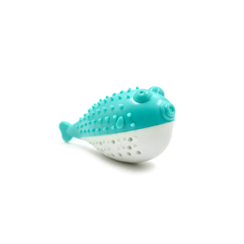 Puffer Fish Shaped Cat Toothbrush