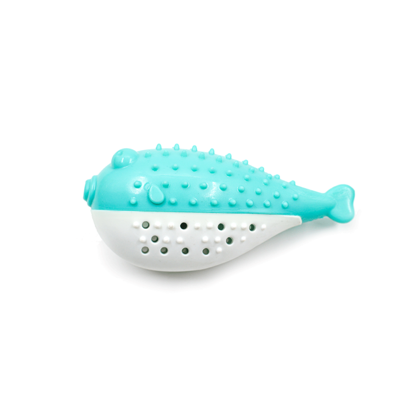 Puffer Fish Shaped Cat Toothbrush
